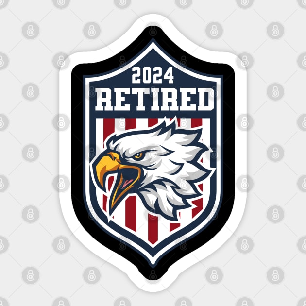 2024 Retired Sticker by DesignVerseAlchemy